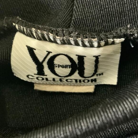 YOU Sport Collection Vintage Shirt Womens L Fitted Mock Long Sleeve Minimalist - Picture 5 of 7